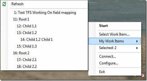 Hierarchical Menu Query